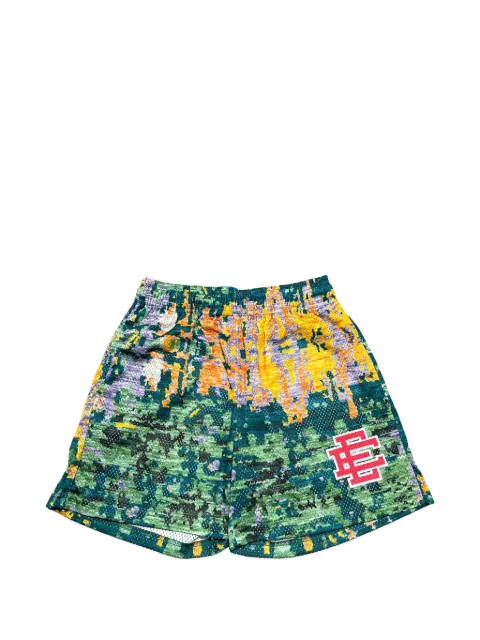 ERIC EMANUEL abstract-pattern shorts Green EE141