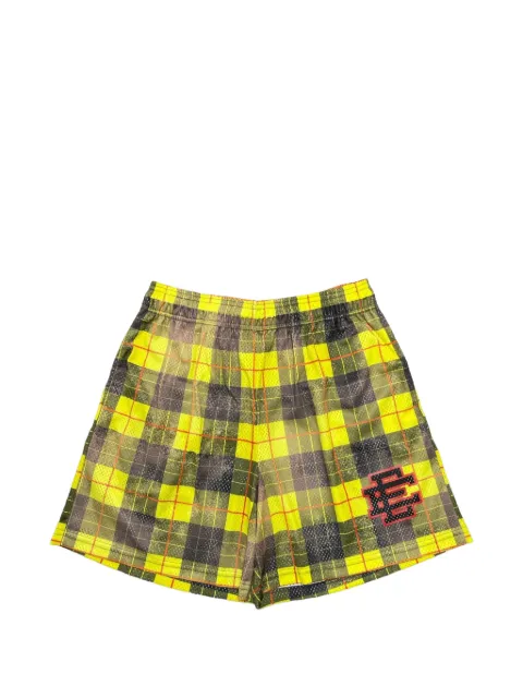 ERIC EMANUEL plaid-pattern shorts Yellow EE148