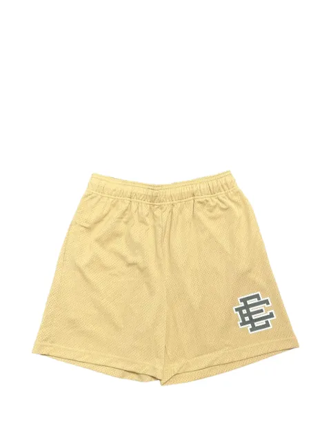 ERIC EMANUEL logo-print shorts Yellow EE114