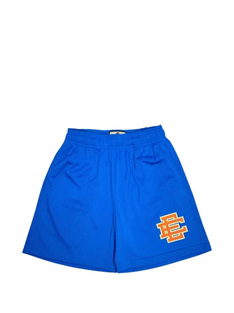 ERIC EMANUEL logo-print track shorts Blue EE109