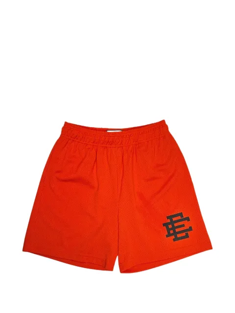 ERIC EMANUEL logo-print shorts Orange EE116