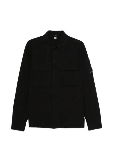 C.P. Company flap-pocket long-sleeve shirt Black 20CMOS156A110143G999