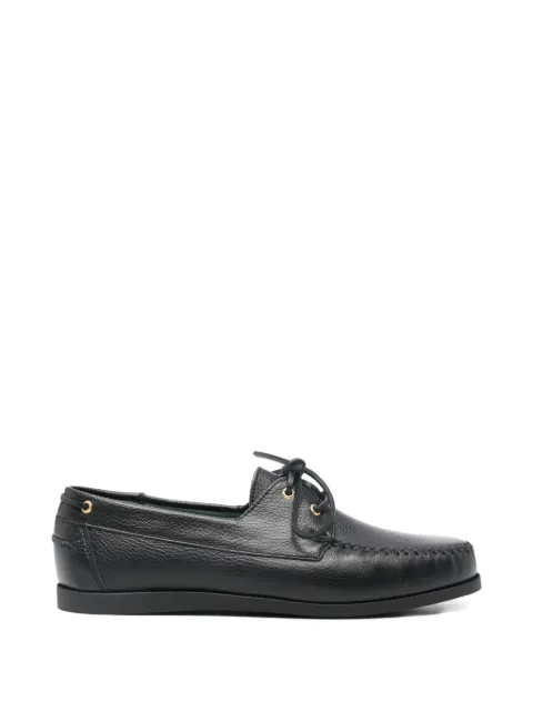 VINNY'S Boatman lace-up boat shoes Black 16218999
