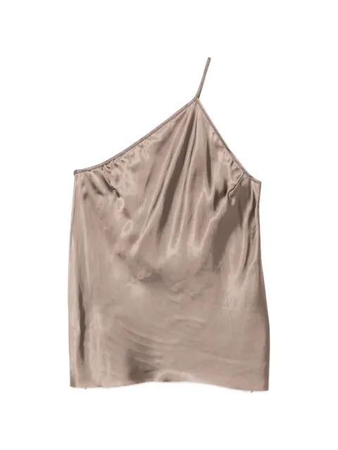 Rick Owens one-shoulder top Brown RP01F6117N
