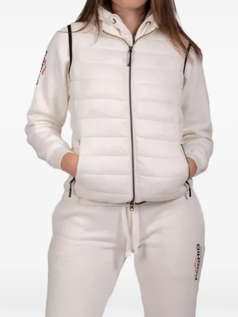 PODHIO hooded quilted gilet Neutrals PD062