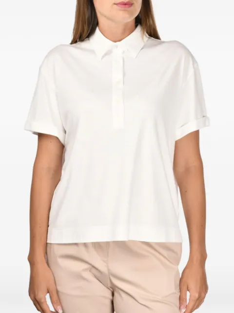 Gran Sasso buttoned cotton polo top White 6028280500