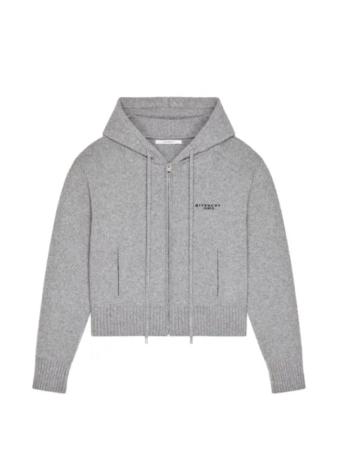 Givenchy hooded zip knitwear Grey BWK0154ZTA