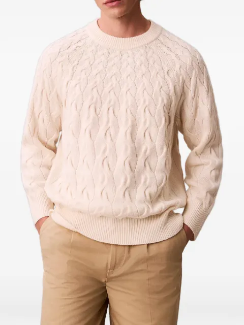 Calvin Klein cable-knit sweater Neutrals LV04LE304GYAC