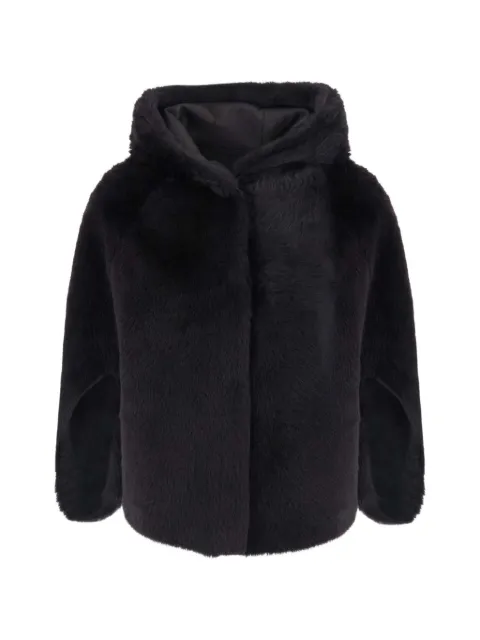 Suprema hooded faux-fur jacket Brown Y049XKRM0255