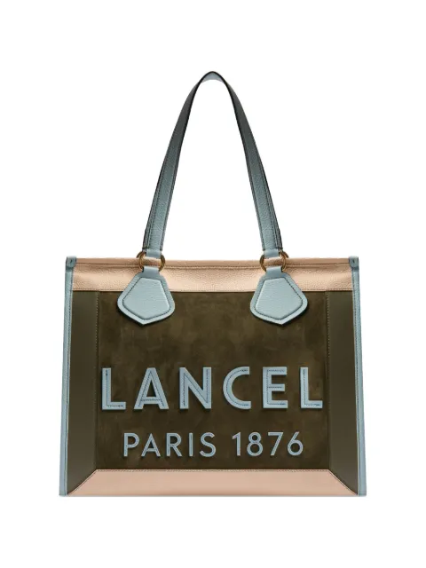 Lancel logo zip tote bag Green A13369AHTU