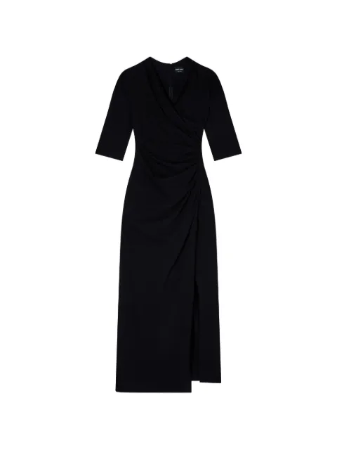 Giorgio Armani V-neck dress Black GW003209AF15509