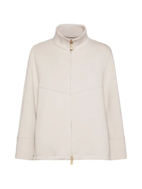 ELENA MIRÒ zip collar jacket Neutrals F053Z000026N