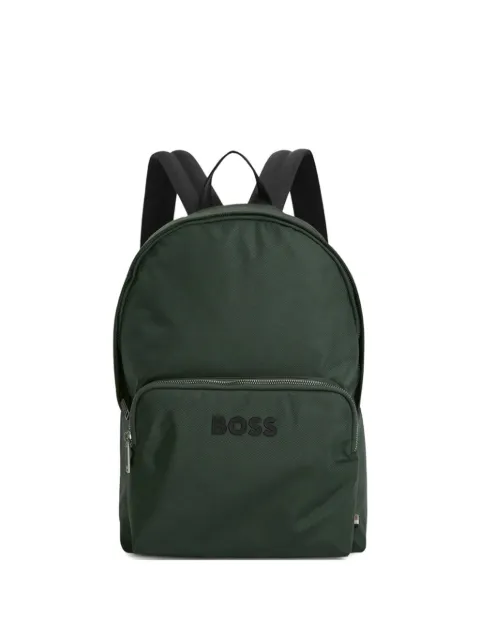 BOSS Catch logo-patch backpack Green 50511918