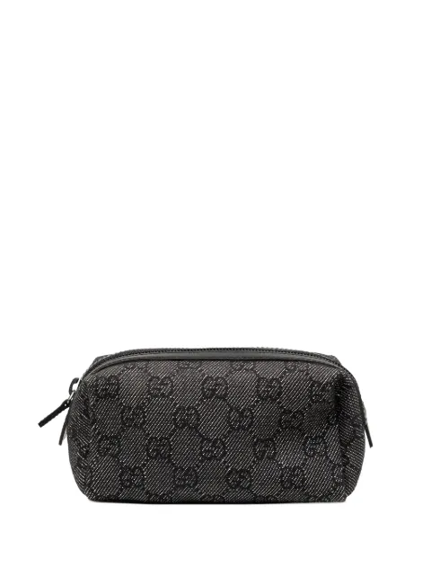 Gucci Pre-Owned 2000-2015 GG Denim Cosmetic pouch Grey Y9TP7ECEYTUR5RPC