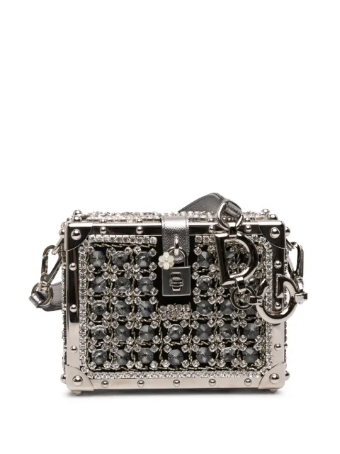Dolce & Gabbana Pre-Owned 2010-2025 Rhinestone Embellished Jacquard Dolce Box Bag shoulder bag Black HTRTTQWWQ2ZIOP8X