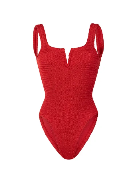 PARAMIDONNA Holly textured swimsuit Red LC26HCP