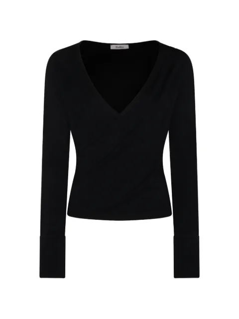Max Mara V-neck top Black 2611941018600