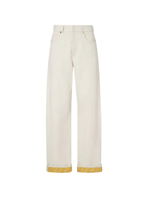 FENDI straight leg jeans Neutrals FLP882AOHVF1W0T