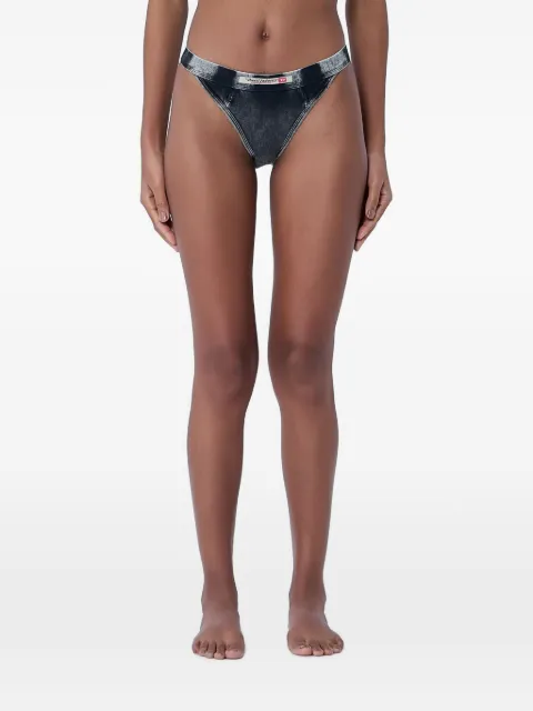 Diesel high-cut logo-waistband briefs Grey A207320SHAN900A