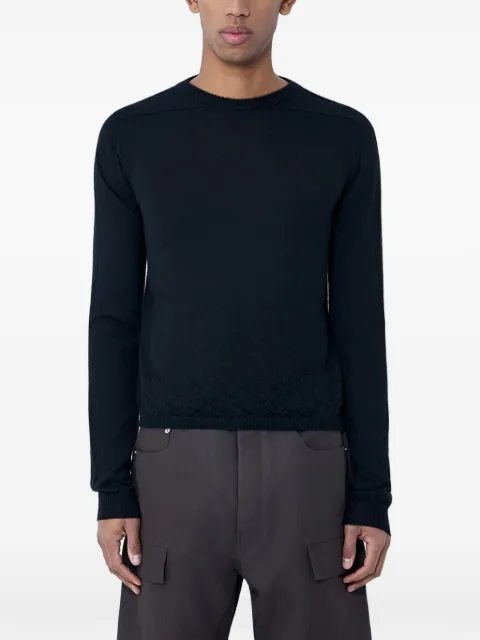 Rick Owens ribbed crew-neck sweater Black RU01F2630WS