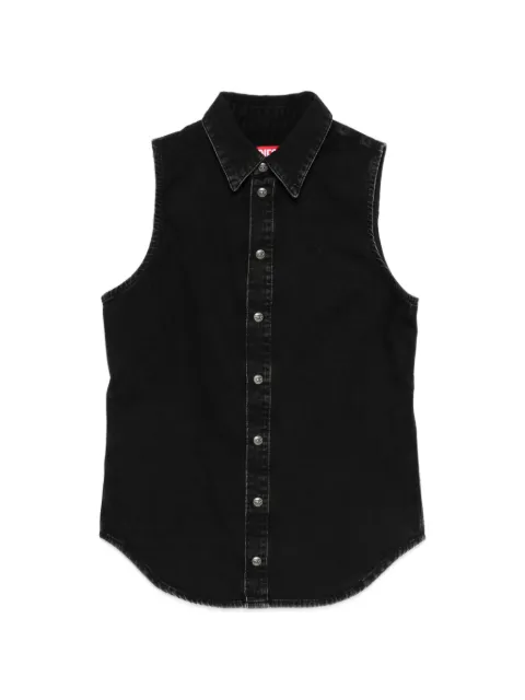 Diesel sleeveless denim shirt Black A19130068TQ