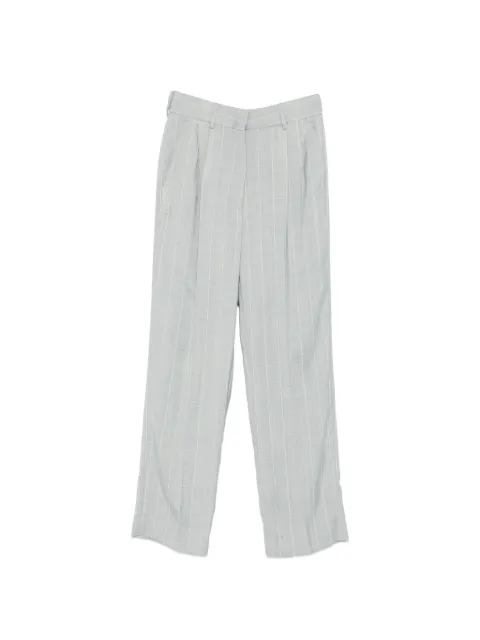 Blazé Milano striped pleated trousers Grey PTMPA01AFY