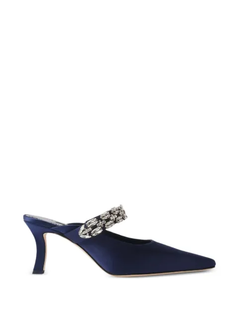 Manolo Blahnik Tamolmu embellished mules Blue 32530820005