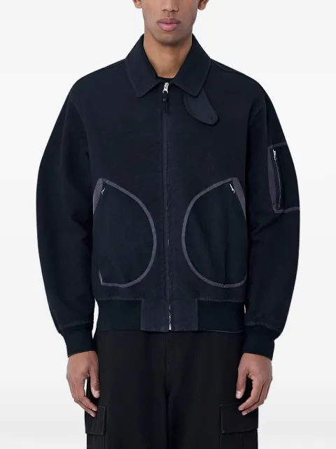 Massimo Osti Studio zip-up bomber jacket Black 20MMOW201A110686G999