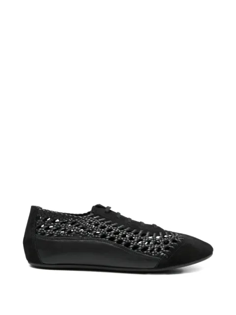 Hereu woven lace-up sneakers Black ESPWOWFS26