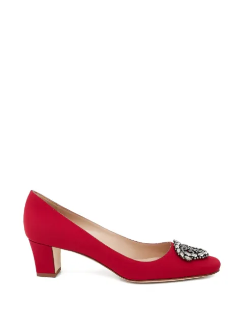 Manolo Blahnik Okkato embellished pumps Red 9XX05740012