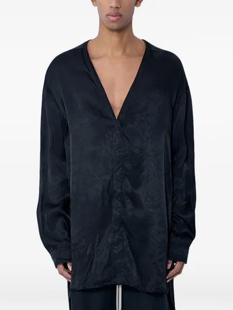Rick Owens V-neck shirt Black RU01F2295N