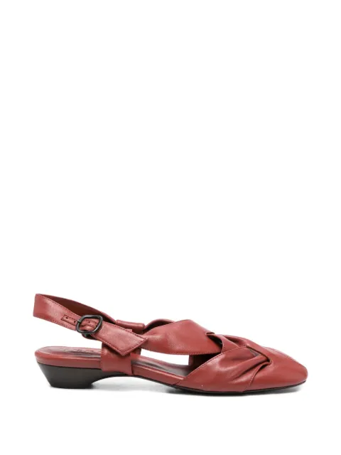 Hereu woven strap heeled pumps Red MAIAWFS26
