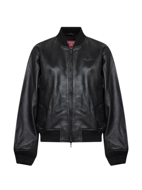 Diesel zip-up leather jacket Black A201130PFAH