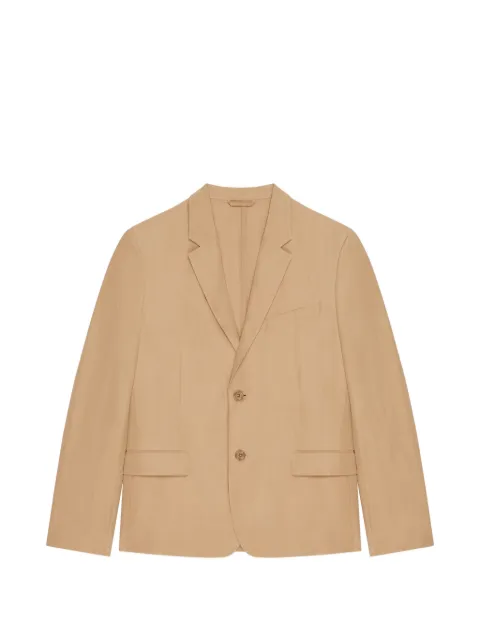 Givenchy unconstructed notch-lapel jacket Neutrals BM30GN15M3