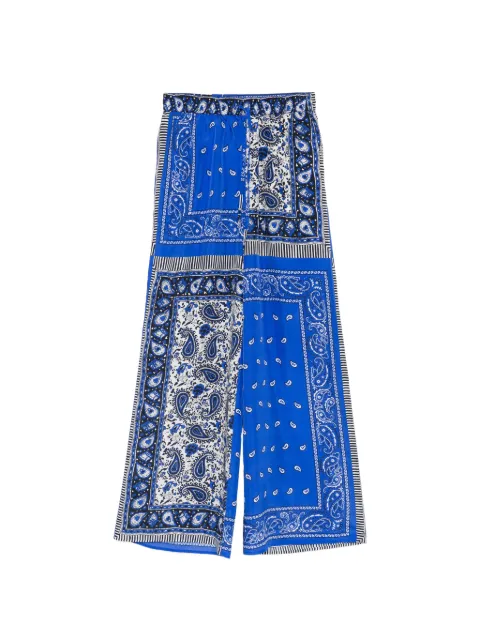 P.A.R.O.S.H. Shieled paisley print palazzo pants Blue SHIELED230772