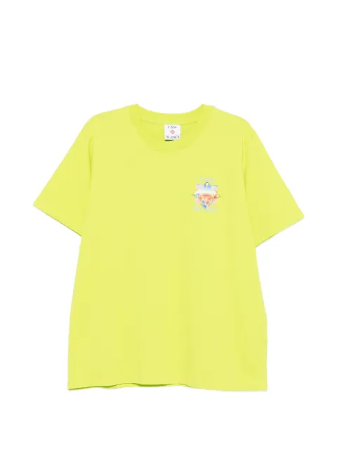 Casablanca Flower Court T-shirt Yellow MSS26JTS00117