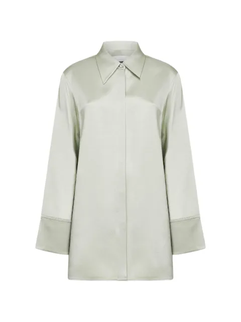 Jil Sander wide-cuff shirt Green J02DL0284J76018