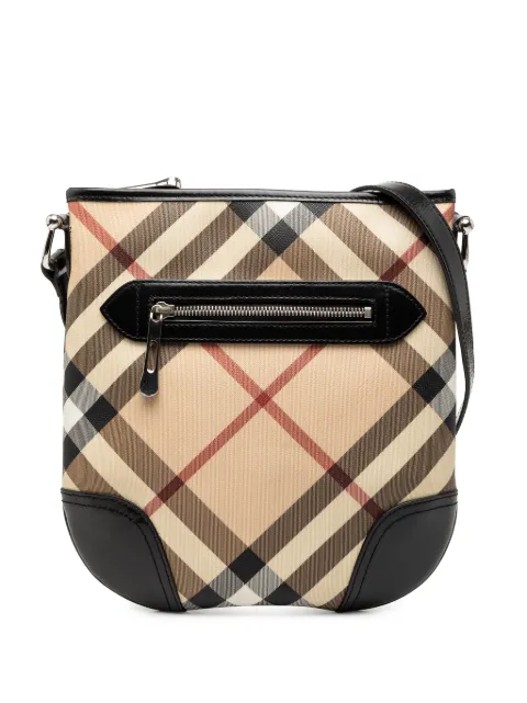 Burberry Pre-Owned 2000-2017 Supernova Check Coated Canvas Dryden crossbody bag Brown S81L7806M2AGSE4H