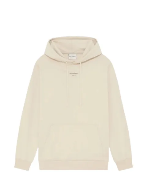 Drôle De Monsieur logo-print hoodie Neutrals KHO161CO127SD
