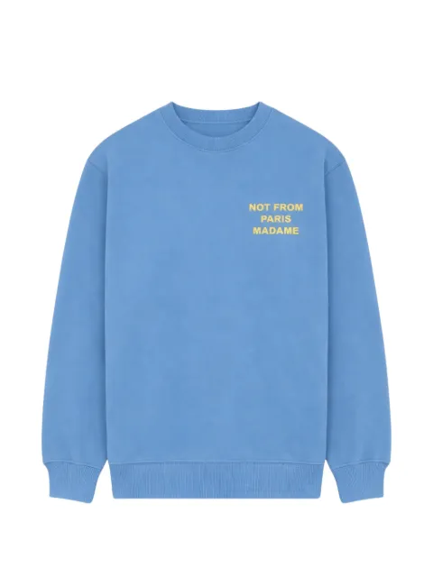 Drôle De Monsieur logo-print sweatshirt Blue KSW149CO127ATBL