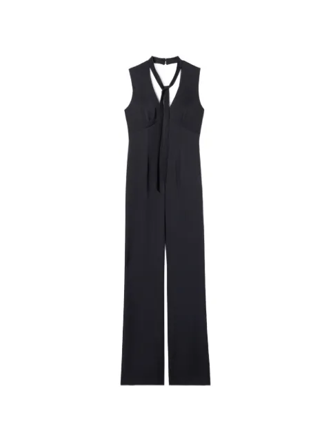 Claudie Pierlot satin jumpsuit Blue CFPCO00218