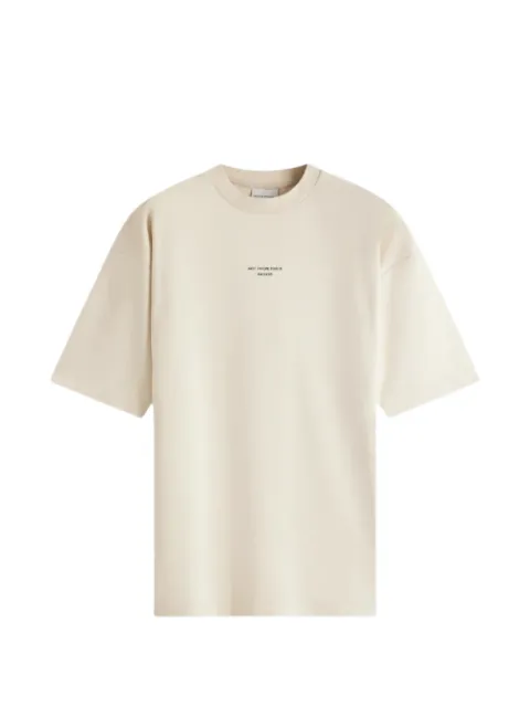 Drôle De Monsieur logo-print T-shirt Neutrals KTS202CO002SD