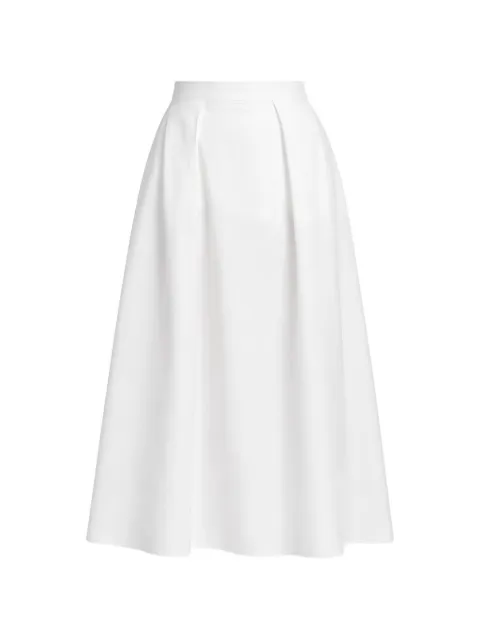 Elie Saab poplin midi skirt White SK109NR25PO012