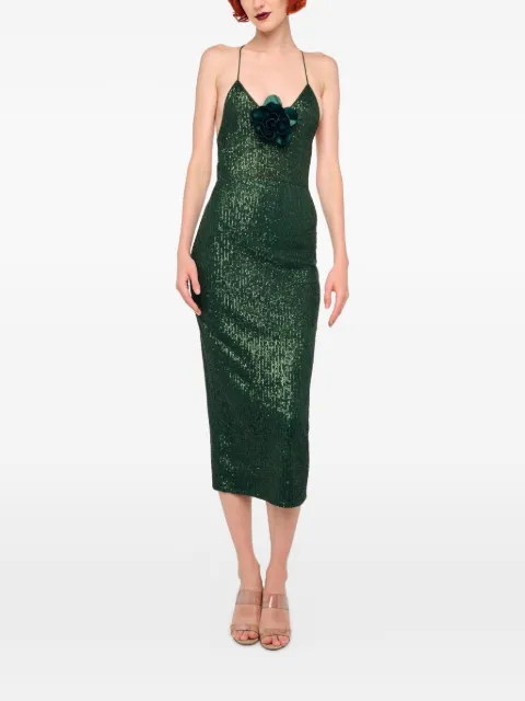 Norma Kamali zip-fastening midi skirt Green ST425SSQQ70869