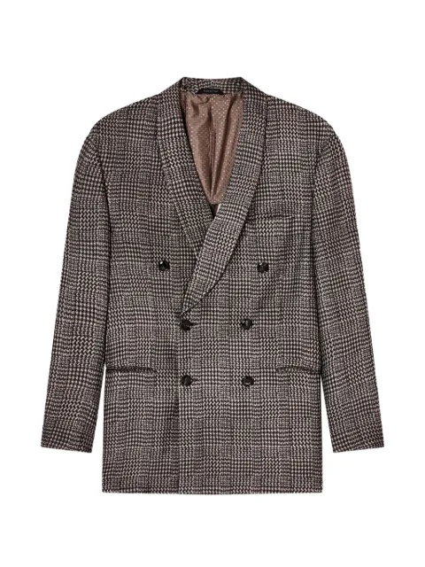 Giorgio Armani double-breasted coat Brown GM002475TE17944