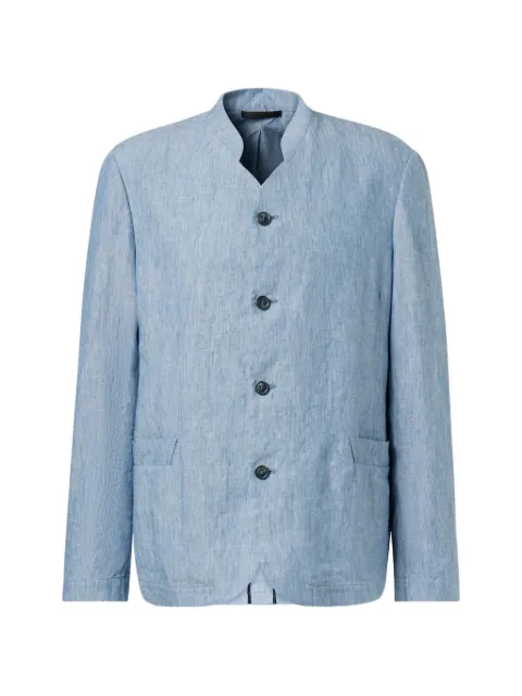Giorgio Armani buttoned-collared blazer Blue GM001742AF1