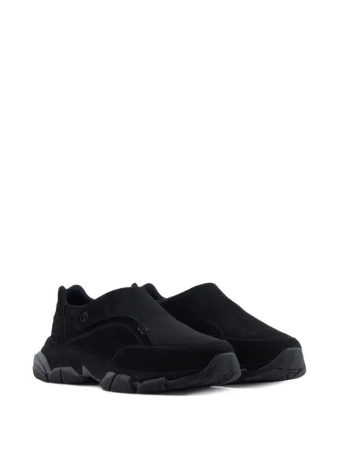 Giorgio Armani suede slip-on sneakers Black GM002626AF17607