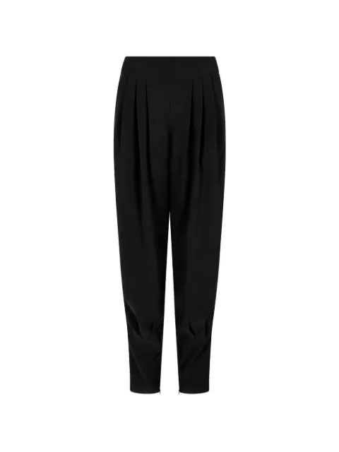 Giorgio Armani pleated tapered trousers Black GW001601TE10832