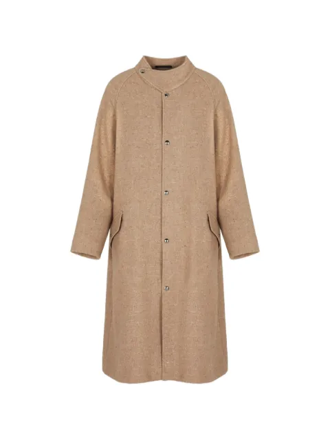 Giorgio Armani single-breasted coat Brown GM002270TE17634