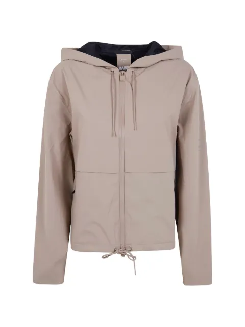 Rains Suva Hardshell hooded jacket Neutrals RA12450